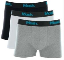 Kit com 3 Cuecas Boxer Cotton Algodão Mash - Ref. 110.16 Kit com 3 Cuecas Boxer Cotton Algodão Mash - Ref. 110.16