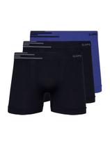 Kit com 3 Cuecas Boxer Lupo 436-002 Colorido Kit com 3 Cuecas Boxer Lupo 436-002 Colorido