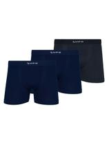 Kit com 3 Cuecas Boxer Lupo 661-001 Colorido