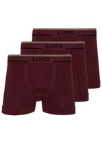Kit com 3 Cuecas Boxer Lupo 733-004