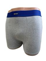 Kit com 3 Cuecas Boxer Masculino Adulto Algodão com Elastano HeroBeach Elástico Azul Kit com 3 Cuecas Boxer Masculino Adulto Algodão com Elastano HeroBeach Elástico Azul
