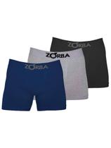 Kit com 3 Cuecas Boxer Zorba 781 Colorido