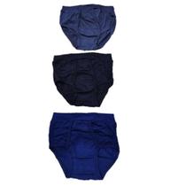 Kit com 3 Cuecas, com Abertura, para Senhor, Tamanho M/G/GG, Sortidas