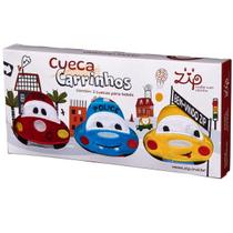 Kit com 3 Cuecas Infantil Carros ZIP Kit com 3 Cuecas Infantil Carros ZIP
