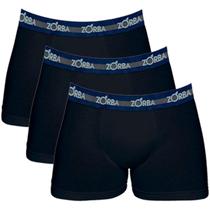 Kit com 3 Cuecas Masculina Boxer Plus Size Algodão Zorba