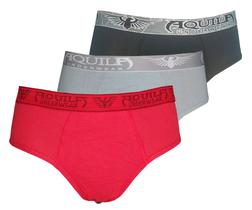 Kit Com 3 Cuecas Masculina Plus Size Slip Algodão Kit Com 3 Cuecas Masculina Plus Size Slip Algodão