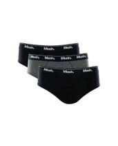 Kit Com 3 Cuecas Mash Slip Cores Variadas plus size Kit Com 3 Cuecas Mash Slip Cores Variadas plus size