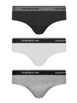 Kit com 3 cuecas selene slip 11900-001