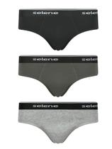 Kit com 3 cuecas selene slip 11900-001 Kit com 3 cuecas selene slip 11900-001