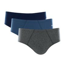 Kit Com 3 Cuecas Slip Algodão Adulto - Mash