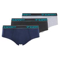 Kit Com 3 Cuecas Slip Infantil De Algodão - Torp