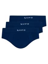 Kit com 3 Cuecas Slip Lupo 681-001