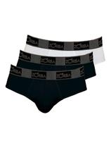 Kit com 3 Cuecas Slip Zorba 716 Colorido Kit com 3 Cuecas Slip Zorba 716 Colorido