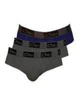 Kit com 3 Cuecas Slip Zorba 716 Colorido Kit com 3 Cuecas Slip Zorba 716 Colorido