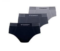 Kit Com 3 Cuecas Torp Slip Sem Constura Com Cores Sortidas Tamanho:EGCor:PretoGenero:Masculino