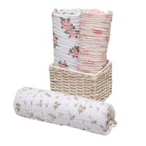 Kit Com 3 Cueiros Swaddle Soft Bamboo 1,20x1,20cm Papi Rosa Bebe