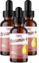 Kit Com 3 Curc+ e Colágeno Tipo II em Gotas 30ml Nataly