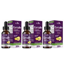 Kit Com 3 - Curc em Gotas 30ml Celliv