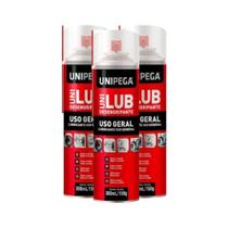 Kit com 3 Desengripante Uso Geral Unipega 300ml / 150g