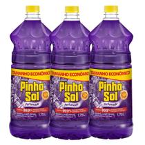 Kit com 3 Desinfetante Pinho Sol Lavanda 1750ml Cada
