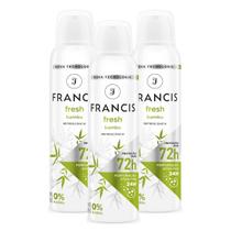 Kit com 3 Desodorante Aerossol Francis Bambu 150ml Kit com 3 Desodorante Aerossol Francis Bambu 150ml