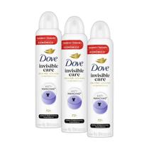Kit com 3 Desodorante Antitranspirante Aerosol Dove Invisible Care 250ml Kit com 3 Desodorante Antitranspirante Aerosol Dove Invisible Care 250ml