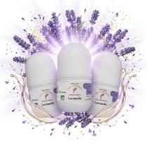 KIT com 3 Desodorante Natural Vegano, sem Alumínio, antialérgico, Via Aroma LAVANDA, com óleos essenciais na fórmula KIT com 3 Desodorante Natural Vegano, sem Alumínio, antialérgico, Via Aroma LAVANDA, com óleos essenciais na fórmula