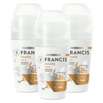 Kit com 3 Desodorante Rollon Francis Ylang 50ml