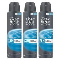 Kit com 3 Desodorantes Antitranspirantes Aerosol Dove Cuidado Total 150ml Kit com 3 Desodorantes Antitranspirantes Aerosol Dove Cuidado Total 150ml