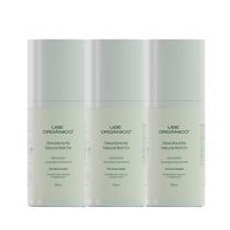 Kit com 3 Desodorantes Naturais de Lavanda e Camomila 55ml - Use Orgânico