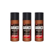 Kit Com 3 Desodorantes Spray Avanço Original Men 24h Kit Com 3 Desodorantes Spray Avanço Original Men 24h