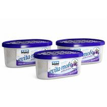 Kit com 3 Desumidificadores Antimofo 100g Evita Mofo Aromatizado Lavanda Absorve Umidade e Elimina Mofo TEKBOND