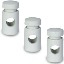 Kit Com 3 Desviador De Cabo Para Pendentes Lustre Branco