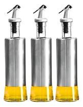Kit Com 3 - Dispenser Em Vidro Inox eite Chef Galheteiro Kit Com 3 - Dispenser Em Vidro Inox eite Chef Galheteiro
