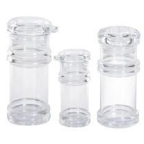 Kit com 3 Dispensers de Acrílico Para Azeite Vinagre e Sal