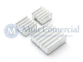 Kit com 3 Dissipadores para Raspberry Pi (B / B+ / 2 / 3) - ROB0062