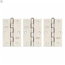 Kit com 3 Dobradiças Ferro Zincado 4" 3 pontos Silvana Kit com 3 Dobradiças Ferro Zincado 4" 3 pontos Silvana
