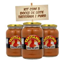 Kit com 3 - Doce de Leite Puro Tatitânia - Delicioso e Autêntico Kit com 3 - Doce de Leite Puro Tatitânia - Delicioso e Autêntico