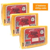 Kit com 3 Doces de Leite c/ Amendoim Tablete Doces Uai 400g