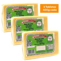 Kit com 3 Doces de Leite com Coco em Tablete Doces Uai 400g Kit com 3 Doces de Leite com Coco em Tablete Doces Uai 400g