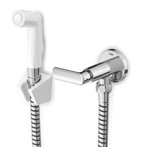 Kit com 3 Ducha Higienica sem Derivação com Flexível PVC Smart - N Celite Cinza/Cromado