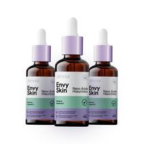 Kit com 3 Envy Skin Sérum Facial Ácido Hialurônico, Vitamina E, Pantenol, Anti idade, Rejuvenescedor