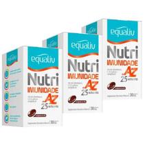 Kit com 3 Equaliv Nutri Imunidade de A a Z com 90 Cápsulas Gel