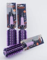 Kit com 3 escovas Ceramic Expert Pro 19, 28 e 33mm na cor Lilás - PROART