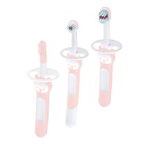 Kit Com 3 Escovas De Dente Para Bebê Brushes Mam +3meses Kit Com 3 Escovas De Dente Para Bebê Brushes Mam +3meses