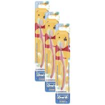 Kit com 3 Escovas Dentais Infantis Stages Oral-B - 4 a 24 meses