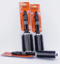 Kit com 3 escovas Metallic Pró 15, 25 e 38mm na cor Cinza - PROART