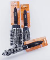 Kit com 3 escovas Vent Pró 20, 33 e 50mm na cor cinza - PROART