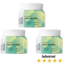 Kit Com 3 Esfoliante para os Pés 240g Dia a Dia Labotrat