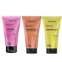 Kit com 3 Esfoliantes Corporais e Faciais Dia a Dia Labotrat 150g Cada Corpo e Rosto